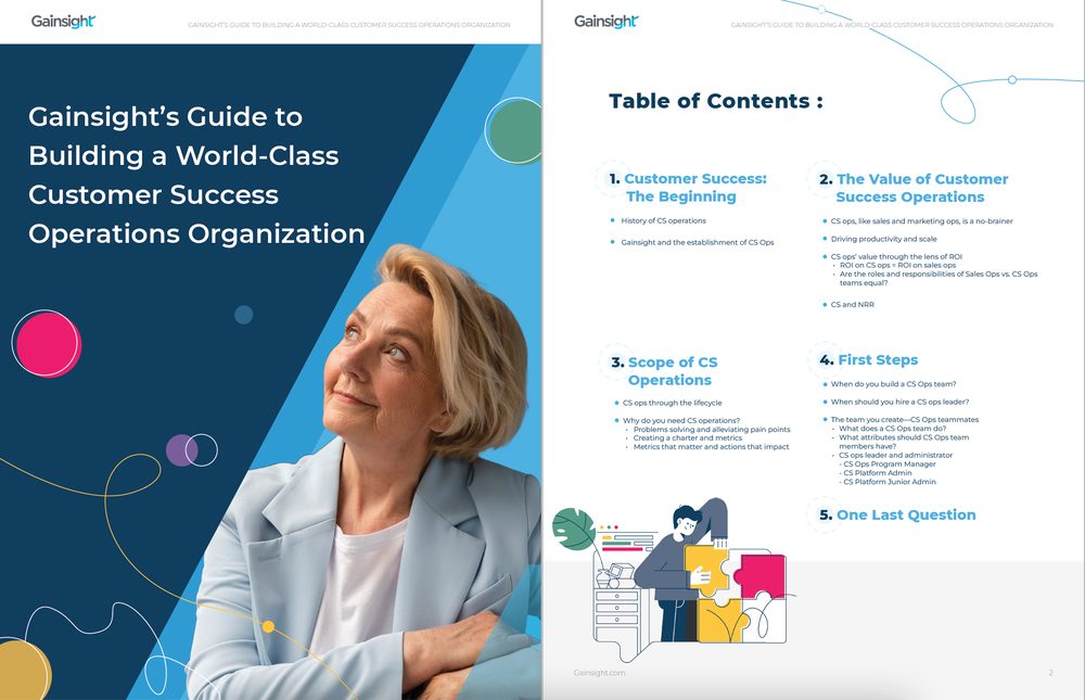 Cover of Gainsight's Guide to Building a World-Class Customer Success Operations Organization